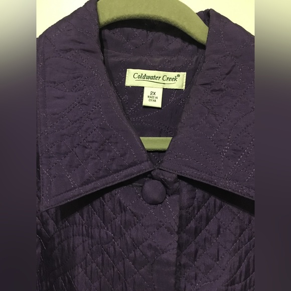 Coldwater Creek Quilted, Purple Blazer/Jacket. Sz 2X - Picture 3 of 4